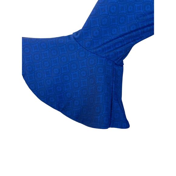 Cabana Life Royal Blues Embroidered Pom-Pom Off-The-Shoulder Dress Size Medium - Picture 6 of 13